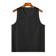 thumbnail image 6 of FRSASU Mens Knitted Tank Tops Casual Sleeveless Hollow Out Crochet T-Shirts Muscle Summer Beach Hippie Breathable V-Neck Vest Black, 6 of 8