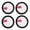 4 PACK, variant on Black+white Dust Tank Filter Reusable Filter Improved Air Quality High Suction Power Optimal Performance Allergy Reduction