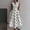 White, variant on Women's Sleeveless V Neck Polka Dot Midi Dress, High Waist Flared A-Line Retro Swing Casual Dress with Side Pockets White XL(XL)