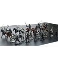 thumbnail image 3 of GLOGLOW Figuras de acción Modelo de Soldado Militar estático Caballos Medievales y Figuras de Guerrero Modelo de Juguete para ni?os Ni?os Mayores de 3 a?os(28 Piezas) soldado de Higoodz juguetes de los niños, 3 of 5