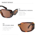 thumbnail image 4 of Gafas de sol mosanana Trendy Rectangle para mujer y hombre UV400, 4 of 6