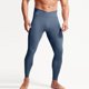 thumbnail image 1 of Pantalones de yoga largos para hombre, de color liso, de cintura alta, con bolsillos, ajustados, para correr, cálidos, de nailon, 1 of 5