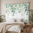 thumbnail image 3 of Sage Green Eucalyptus Leaves Tapestry for Bedroom Wall Hanging Tapestry, Spring Summer Botanical Ceiling Backdrop Tapestries Poster Blanket Wall Decor for Teens Room Living Room Dorm 55" x 73", 3 of 8