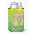 thumbnail image 1 of Carolines Treasures BB7454CC Flip Flops Welcome Can or Bottle Hugger, 1 of 1