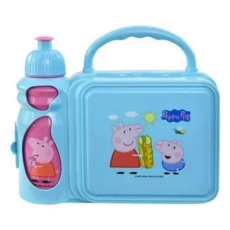 Peppa Pig Combo Lunch Box with Water Bottle (Best Lunch Box Water Bottle)