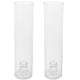 thumbnail image 1 of 1 juego de candelabros de vidrio transparente para velas cónicas con base resistente al viento, cubiertas cilíndricas, soporte alto para velas, ideal para bodas, cumpleaños, Navidad y decoración del, 1 of 5