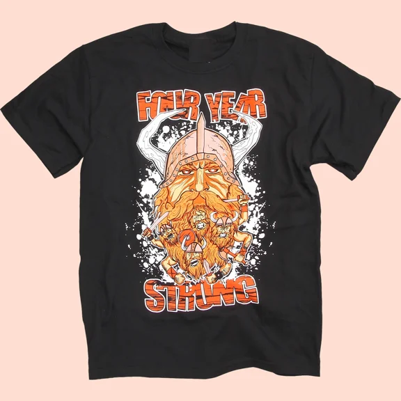 Reprint Rare Four Year Strong - Viking Beard T-shirt Unisex Cotton Tee S-4XL DA633
