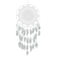 thumbnail image 1 of Decorativa Atrapasueños floral blanco de 43,3 pulgadas con plumas, regalo artesanal hecho a mano Likrtyny Decoraciones, 1 of 3