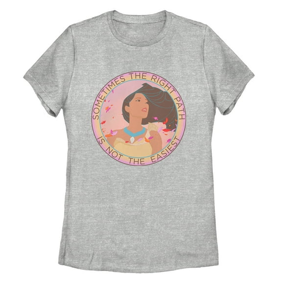 Women's Pocahontas Right Path  Graphic Tee Athletic Heather Small