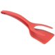 thumbnail image 1 of Espátula doble para huevo frito, clip antiadherente para alimentos 2 en 1, volteador de huevos de silicona, abrazadera para pan, pinzas para pala de barbacoa para agarrar y voltear alimentos (rojo), 1 of 5