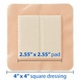 thumbnail image 5 of Medline Optifoam Gentle EX Bordered Foam Adhesive Dressing, 4" x 4", 10 Count, 5 of 5