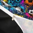 thumbnail image 4 of Homewish Football Sports Bedding For Boys,Ball Game Duvet Cover Full,Blue,Black Reversible,3pcs,1 Duvet Cover and 2 Pillowcases, 4 of 6