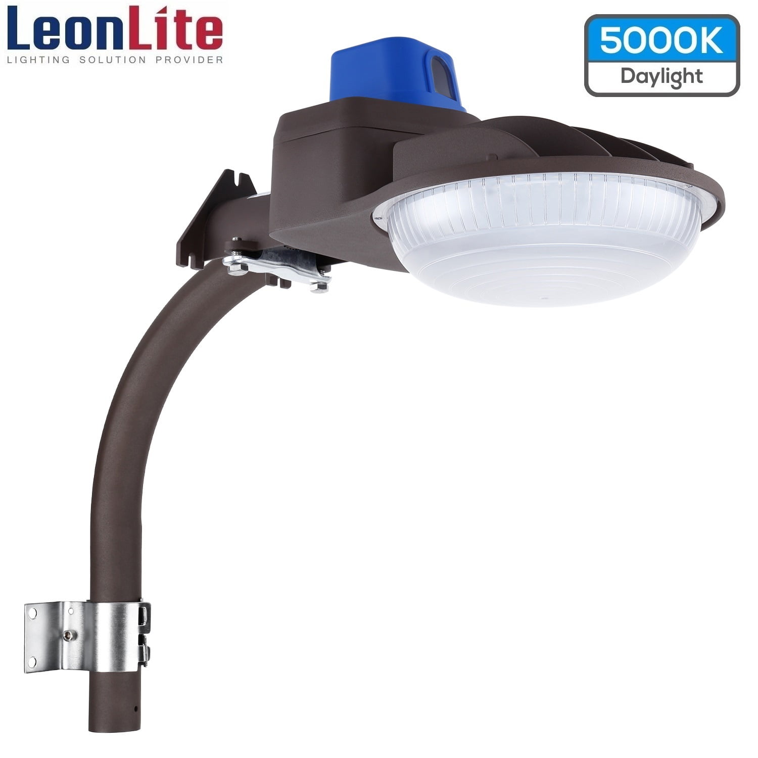 5-Year Warranty IP65 Waterproof 5850lm 5000K for Warehouse 420W Eqv. 45W Backyard UL & DLC Listed Dimmable Outdoor Commercial Area Lighting Garage LEONLITE LED Full Cutoff Wall Pack Factory 