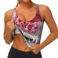 thumbnail image 3 of Fuzoiu Watermelon Splash Realism Art Print Women's Sports Vest,U-Back Sports Tank,Gym Vests,Athletic Sleeveless Shirts,Exercise Undershirts,Yoga, Gym, and Dance Wear-Large, 3 of 8