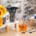 thumbnail image 4 of 30 Graduation Cap Drink Stirrers Stir Sticks Coffee Cocktail Mixers Plastic Swizzle Hot Cocoa Bar Supplies For Party Tea Favors (blue), 4 of 7