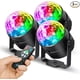 thumbnail image 1 of [Paquete de 3] Luces de fiesta, bola de discoteca para DJ, luz estroboscópica, luces de discoteca, 7 colores, luz de escenario activada por sonido con control remoto para karaoke, niños, festivales, c, 1 of 5
