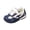Blue, variant on Willtoo Boys Girls Hook and Loop Sneakers Soft Non Slip Comfy Walking Shoes Lightweight Trendy Easy To Put on and Take Off Trainers
