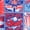 Pop Art Red White Blue, variant on Birdie Bound Men's and Big & Tall Firecracker Popsicle Print Polo Top, Sizes XS-4XLT