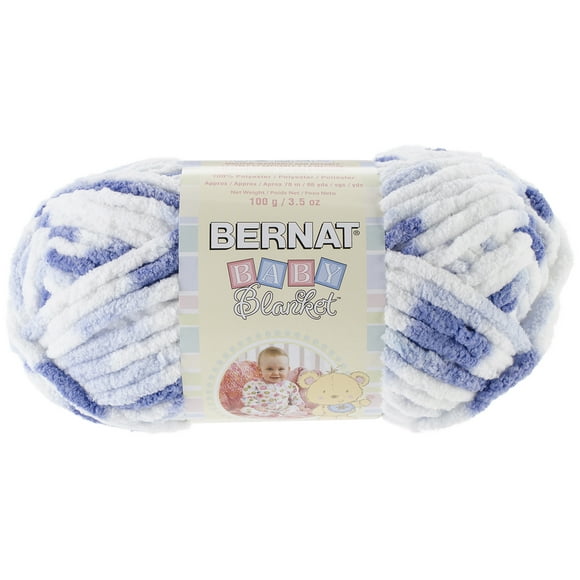 Bernat Baby Blanket Yarn-Little Denim Print