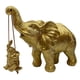 thumbnail image 1 of Figura de elefante que trae recuerdos y fuerza a la estatua. Oro, 1 of 8