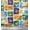 Dark Purple, variant on Soimoi Green Moss Georgette Fabric Floral & Insect Patchwork Printed Fabric 1 Yard 42 Inch Wide