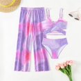 thumbnail image 2 of MZXELPRJD Tropical Print Swimwear Tropical Floral Toddler Clothing Swimsuit Set Girls 3 Piece Bathing Suit for Teens 2 Piece Bikini Bathing Suit Girls, 2 of 7