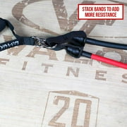 Valor Fitness 5 Band Conditioning Set with Handles, Ankle Straps, Door Anchor and Storage Bag