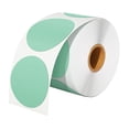 thumbnail image 4 of Rollo de etiquetas adhesivas perfke 1000 piezas pegatinas redondas para diseño comercial de bricolaje verde, 4 of 9