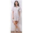 thumbnail image 2 of Richie House Women's Medium Style Cotton Shirt Pajama Dress RHW2814-A-L, 2 of 7