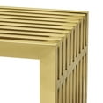 thumbnail image 5 of Modway Gridiron Medium Stainless Steel Bench in Gold, 5 of 6