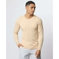 thumbnail image 2 of Real Essentials 3 Pack: Men's Cotton Long Sleeve Crew Neck T-Shirt with Pocket - Soft Work Casual Jersey Tees (Big & Tall), 2 of 7