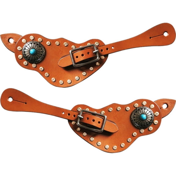 2Pcs Spur Strap With Buckle Adjustable Boot Strap Protective Equipment Spur Straps For Training Horse Boots Cowboy