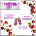 thumbnail image 3 of Cranberry Supplement Pills Extract from 25000mg - 3X Strength Concentrated Whole Fruit Cranberry with Vitamin C, Triple Strength for Cleanse & Urinary Tract Health Support, Sugar-Free - 60 Capsules, 3 of 7