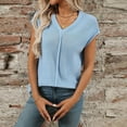 thumbnail image 4 of AherBiu Summer Vests for Women Knitted V Neck Sleeveless Casual Loose Pullover Sweater Tops Blouse, 4 of 8