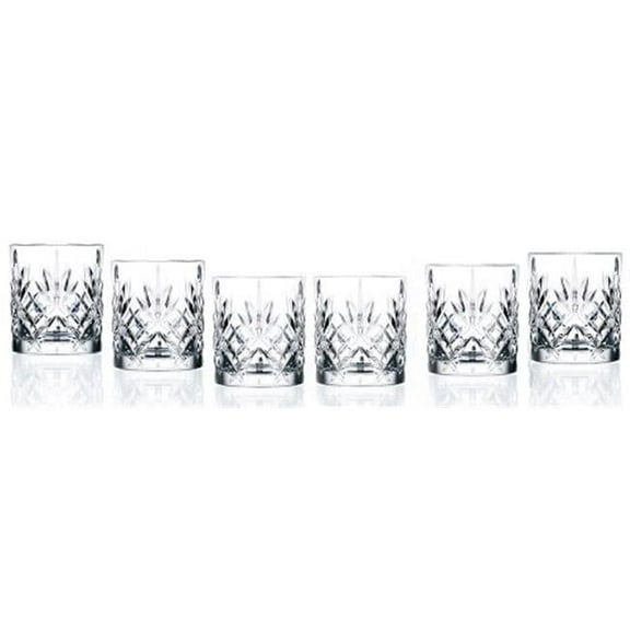 Lorenzo Import 238520 RCR Crystal Double Old fashioned Glass set of 6