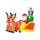 thumbnail image 4 of Papá Noel inflable navideño en trineo, decoración navideña, novedad, decoración iluminada para patio, exterior, jardín, hogar, 4 of 8