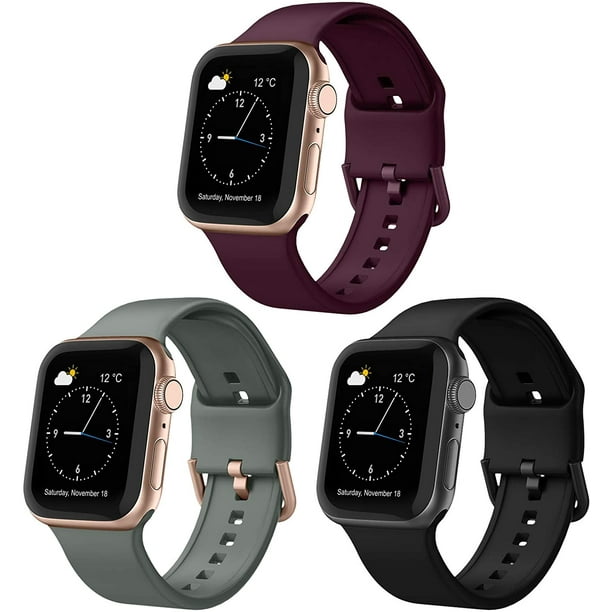 3 Pack Compatible with Apple Watch Bands 41mm 40mm 38mm Soft