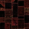 thumbnail image 1 of Ahgly Company Indoor Square Patchwork Brown Transitional Area Rugs, 3' Square, 1 of 4