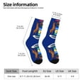 thumbnail image 3 of Women'S Novelty Funny Crew Socks Men'S Michigan Flag Design Socks, 3 of 7