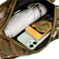 thumbnail image 3 of Riñonera multicapa con cuatro cremalleras para hombre, para correr, hacer ejercicio, deportes al aire libre, ocio, viajes, teléfono móvil, monedero, 3 of 6