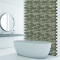 thumbnail image 2 of Yuarrent 10 Uds. Calcomanía de pared 3D anticolisión, pegatina de pared extraíble de PVC, Panel de pared de ladrillo Irregular, decoraciones Decoración del hogar #539, 2 of 5