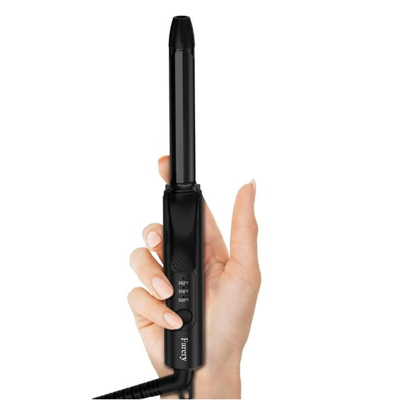 FARERY Mini Curling Iron for Short Hair, Travel Size with 3 Adjustable Heating 1/2", Black