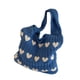 thumbnail image 4 of Bolso de hombro para mujer, bolso de mano tejido a la moda para el trabajo de compras de vacaciones de primavera Azul, 4 of 8