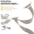 thumbnail image 4 of ZYX Slim Metal Mesh Band for Apple Watch, Women's 16mm Magnetic Loop Strap, Starlight, 38mm/40mm/41mm/42mm(Series 11/10), 4 of 6