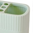 thumbnail image 2 of Pen Holder Large Capacity 2 Compartments Cute Cartoon Pattern Sturdy Pencil Organizer Cup for Office Students Home Light Green, 2 of 4