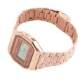 thumbnail image 3 of Reloj electrónico Reloj de pulsera rectangular con luz trasera LED digital de 3 colores con correa de acero inoxidable ANGGREK Otros, 3 of 8