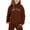 Brown, variant on WOYY Toddler Girls Sweat Suit New York Printed Hoodie Jogger Pants Outfits, Sizes 3-4T