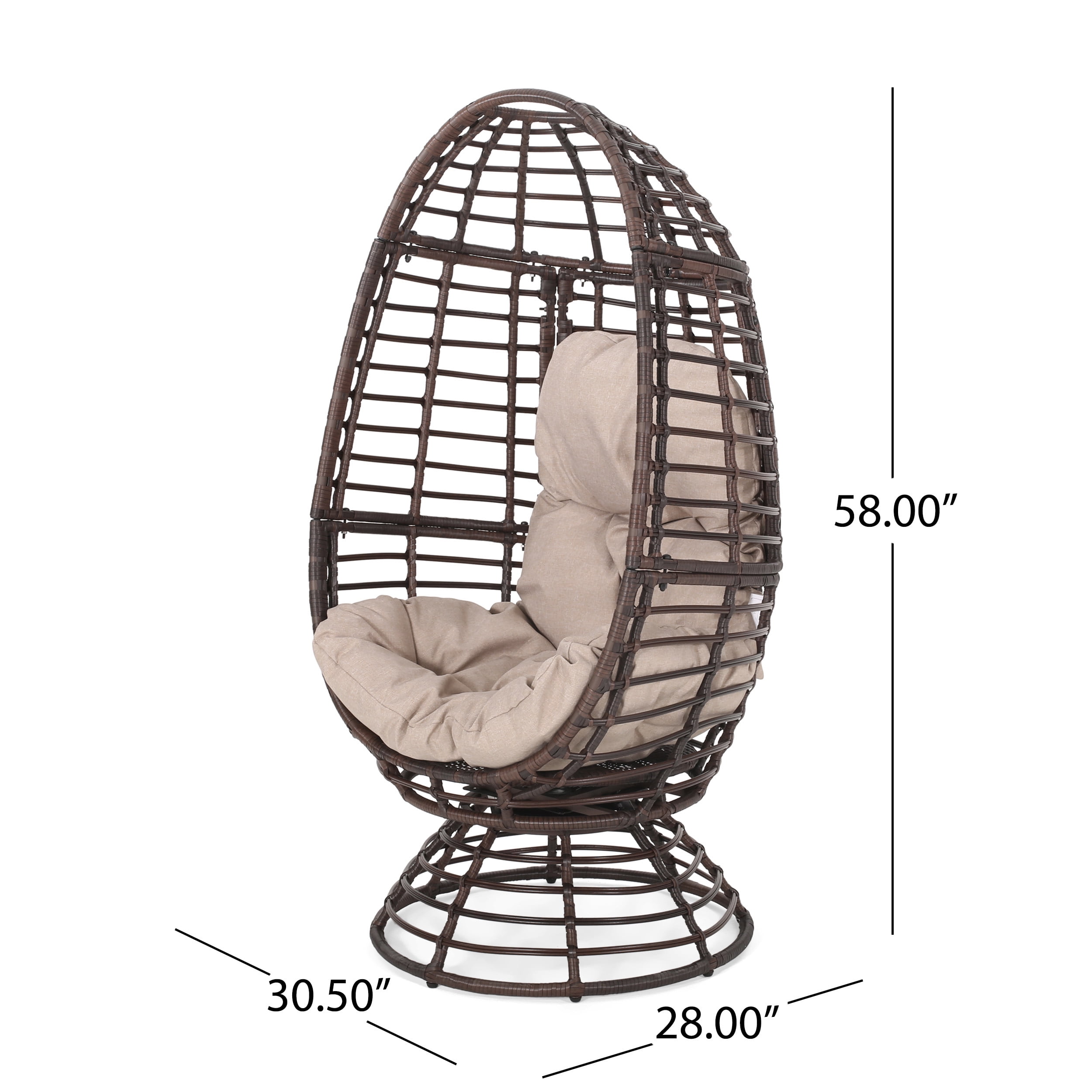Studio wicker 2024 egg chair
