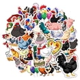 thumbnail image 4 of 35pcs Funny Chicken Stickers Farm Animal Stickers DIY Stickers for Laptop Suitcase Phone, 4 of 9