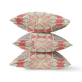 thumbnail image 4 of Cosmic Circle Sprays Suede Zippered Pillow w Insert Red Yellow Dark Aqua 16", 4 of 5